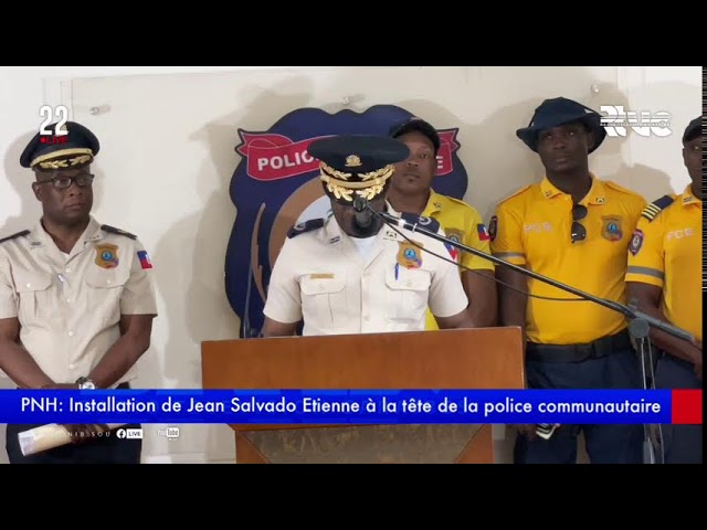 PNH: Installation de Jean Salvado Etienne à la tête de la police communautaire