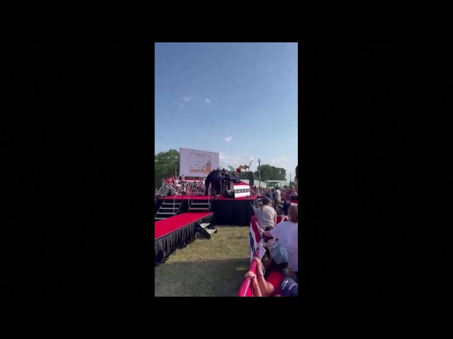 Video de testigo muestra tiroteo en evento de Trump