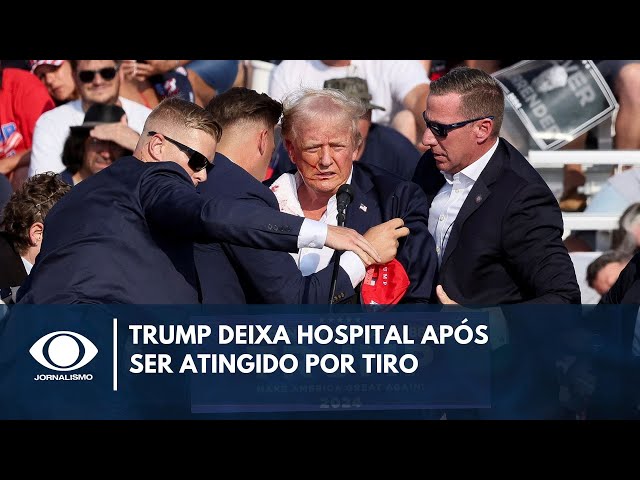 Trump deixa hospital após ser atingido por disparo