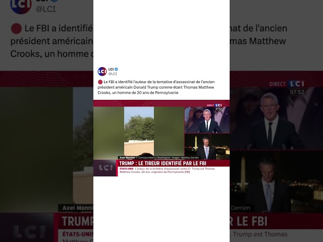 Trump victime d'une tentative d'assassinat : le tireur abattu a été identifié par le FBI