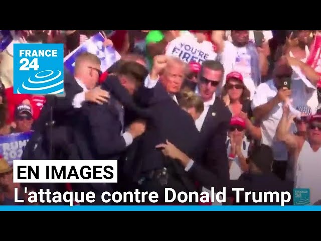 En images : l'attaque contre Donald Trump à un meeting de Pennsylvanie • FRANCE 24