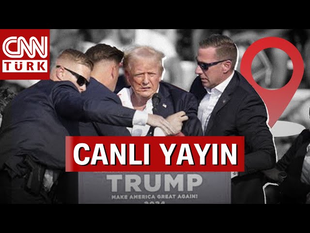 CNN TÜRK Trump'a Suikast Yapılan Yerde! Silahlı Saldırı Sonrası ABD'de ŞU AN! #CANLI | HAB