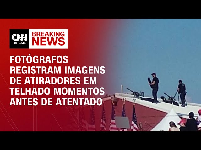 Fotógrafos registram imagens de atiradores em telhado momentos antes de atentado | AGORA CNN