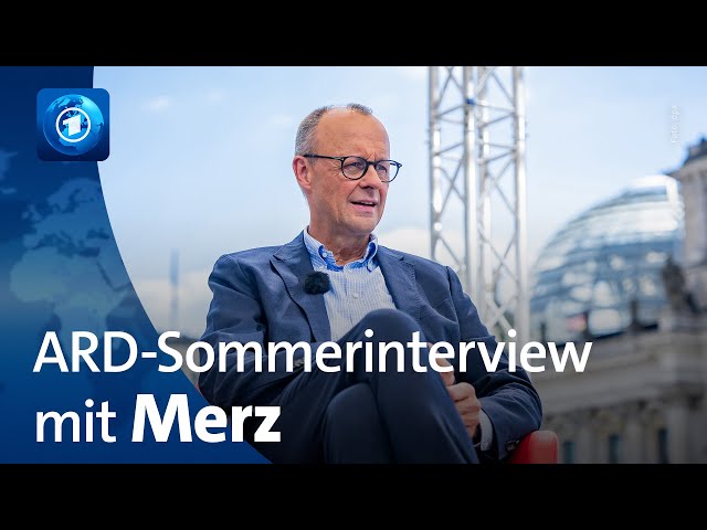 ⁣ARD-Sommerinterview mit Unionsfraktionschef Friedrich Merz