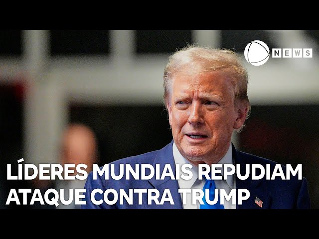 Líderes mundiais repudiam atentado contra o ex-presidente Donald Trump