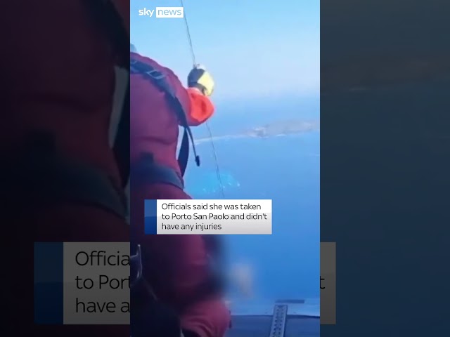 ⁣Hiker rescued from Italian island