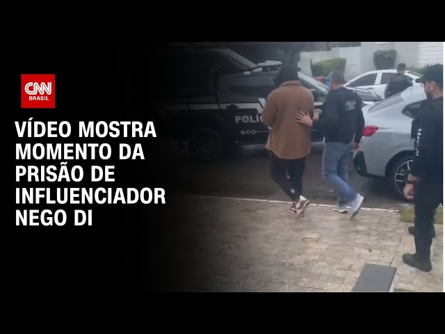 Vídeo mostra momento da prisão de influenciador Nego Di | CNN BRASIL