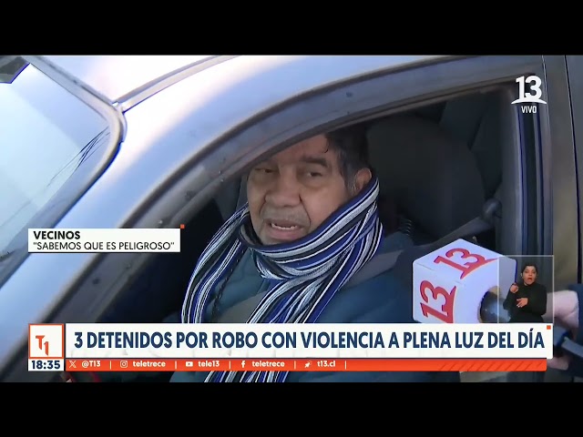 ⁣Robo con violencia a plena luz del día en Lo Espejo: Todo por un teléfono