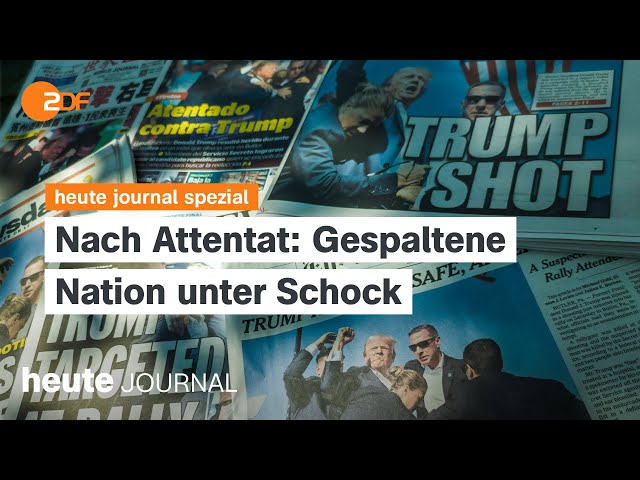 Nach Attentat auf Trump: Gespaltene Nation unter Schock I heute journal spezial