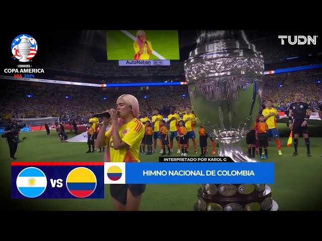 ¡Suenan los Himnos en la gran final! | Argentina 0-0 Colombia | Copa América 2024 - Final | TUDN