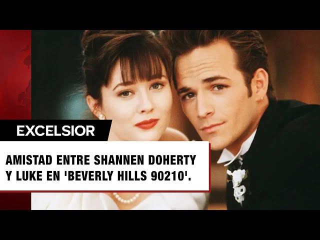 Amistad entre Shannen Doherty y Luke Perry en 'Beverly Hills 90210'.