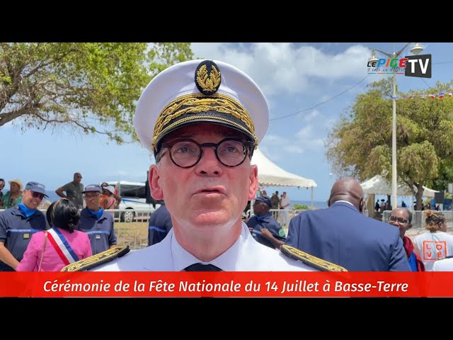 Cérémonie de la Fête Nationale du 14 Juillet à Basse-Terre