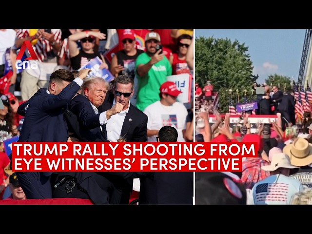 Trump rally shooting: Moment captured by eyewitnesses