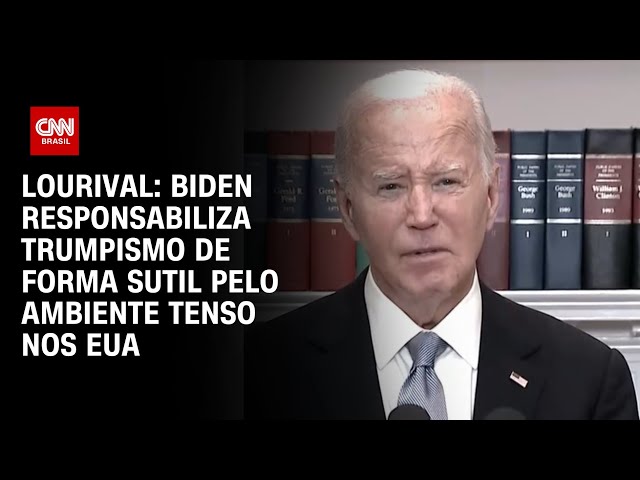 Lourival: Biden responsabiliza trumpismo de forma sutil pelo ambiente tenso nos EUA | CNN PRIMETIME