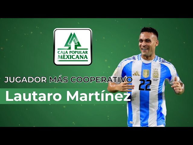 Lautaro Martínez, EL Jugador más cooperativo de la Final vs 