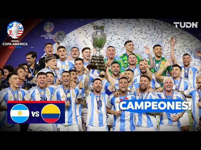 ¡Argentina y Messi LEVANTAN EL TÍTULO! | Argentina 1-0 Colombia | Copa América 2024 - Final | TUDN