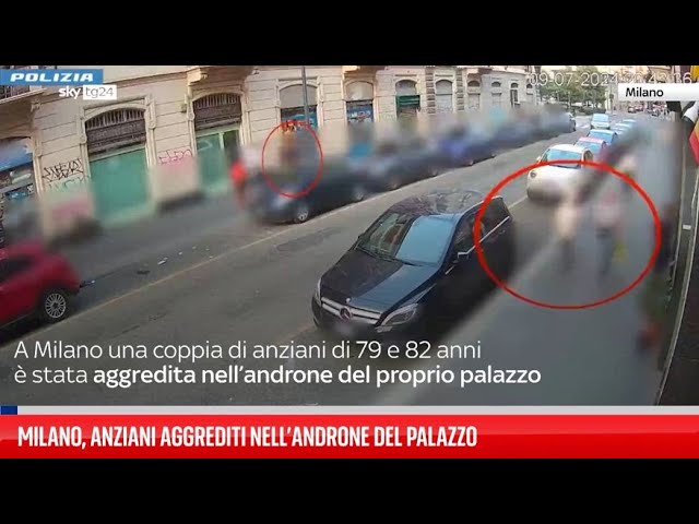 ⁣Milano, anziani aggrediti nell’androne del palazzo