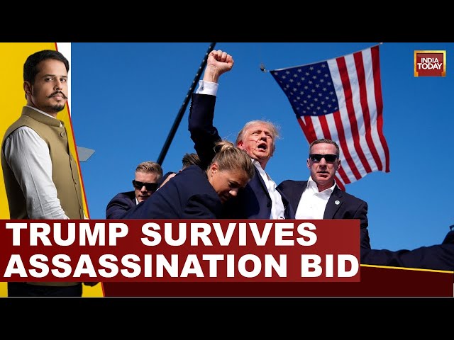 ⁣Donald Trump Rally Shooting Live News: Trump Survives Assassination Bid | 5ive Live With Shiv Aroor