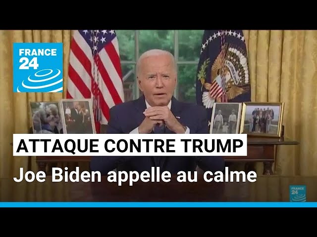 États-Unis : Joe Biden appelle au calme après la tentative d'assassinat sur Trump • FRANCE 24