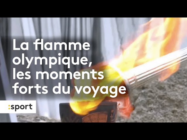 La flamme olympique, les moments forts du voyage