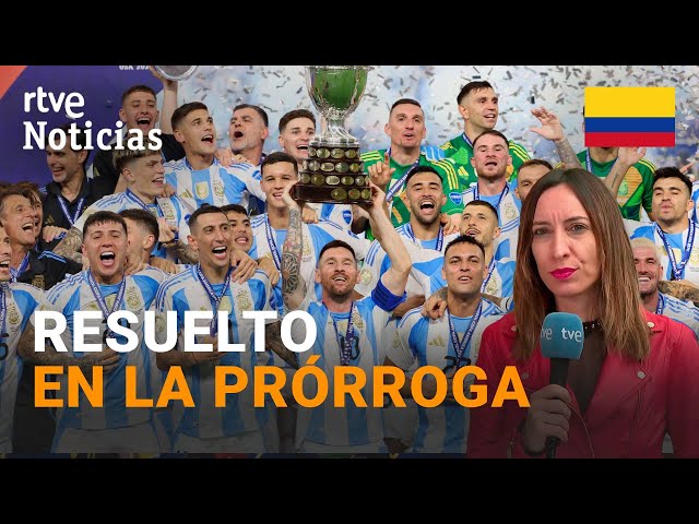 ⁣COPA AMÉRICA: ARGENTINA derrota a COLOMBIA Y  se hace con LA TRIPLE CORONA | RTVE Noticias