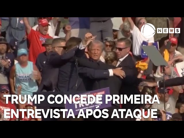 "Eu deveria estar morto", diz Trump em primeira entrevista após atentado