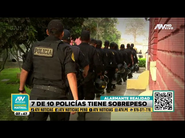 ¡Alarmante! 7 de cada 10 policías tiene sobrepeso