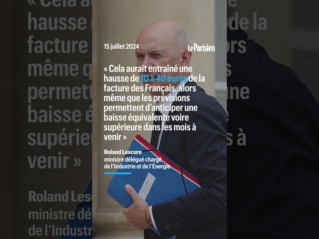 Le gouvernement annule l'augmentation du prix de l'électricité prévue ce 1er août