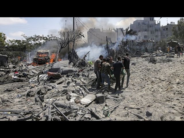 ⁣Rettungskräfte bergen Dutzende Leichen nach israelischem Angriff in Gaza-Stadt