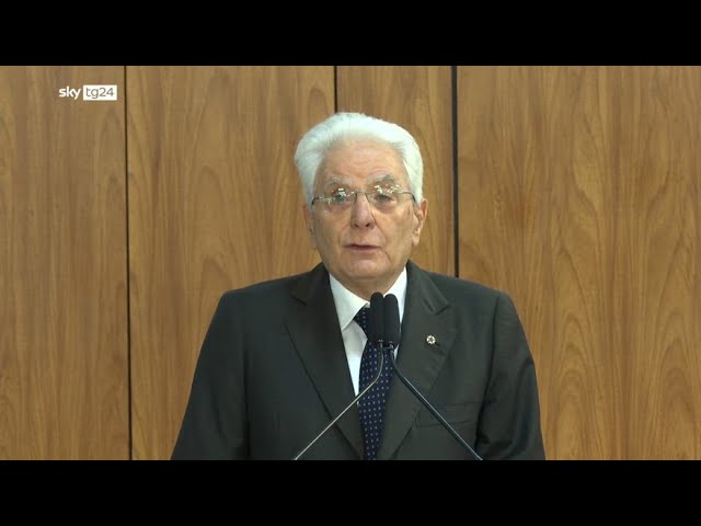 ⁣Gaza, Mattarella: due Stati unica soluzione