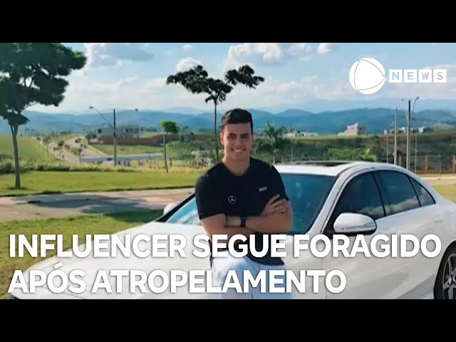 Influenciador que atropelou recém-casado segue foragido