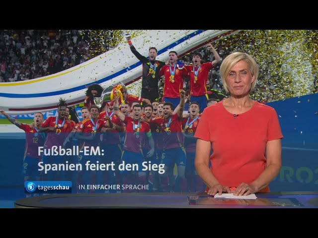 tagesschau in Einfacher Sprache 19:00 Uhr, 15.07.2024