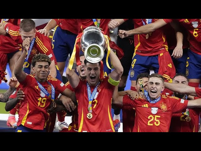 ⁣Spanish national football team returns to Madrid to celebrate Euro 2024 win