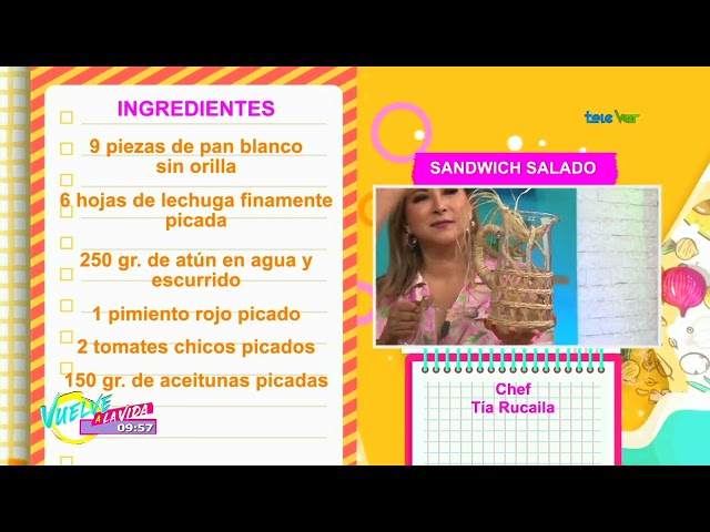 La tía Rukaila está de regreso con un sandwich salado.