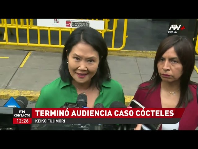 Keiko Fujimori declara tras una nueva audiencia por 'caso cócteles'