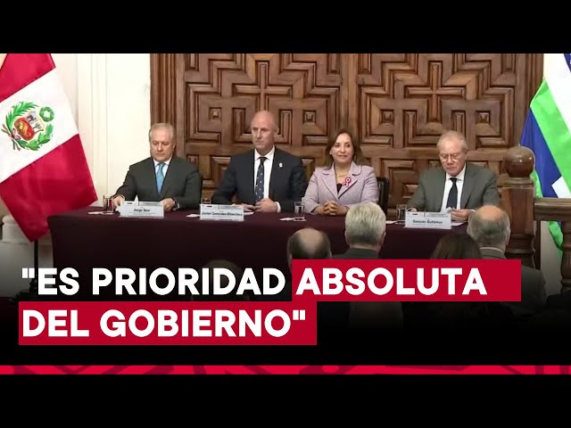 Presidenta Dina Boluarte: Lucha contra delincuencia transnacional es prioridad absoluta del Gobierno