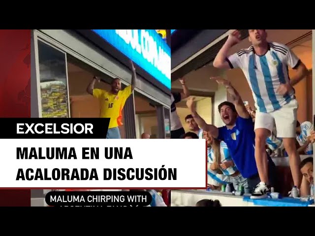 Maluma pelea con aficionados argentinos al final de la Copa América