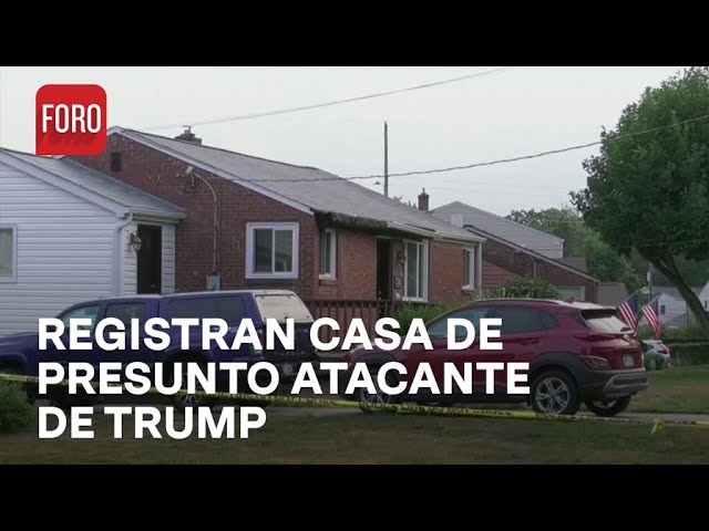 Elementos de seguridad registran casa de sujeto que atentó contra Donald Trump - Las Noticias