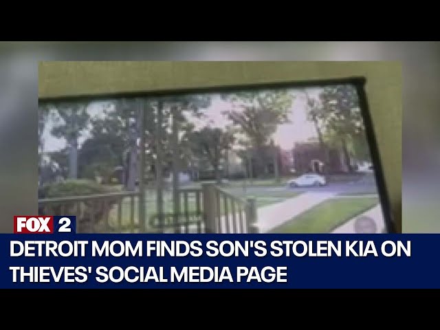Detroit mom finds son's stolen Kia on social media
