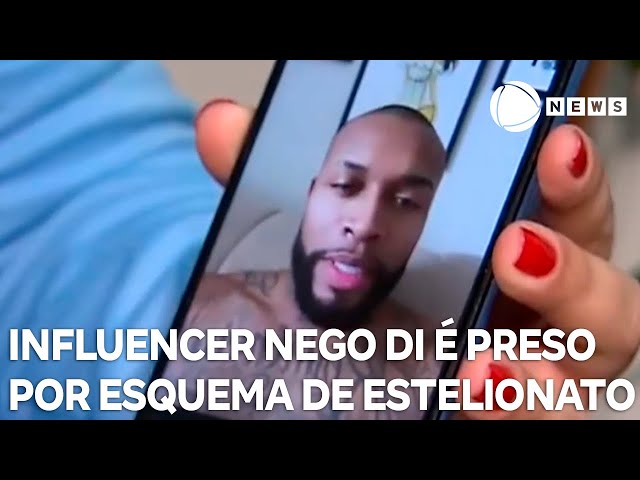 ⁣Influenciador Nego Di é preso por esquema de estelionato