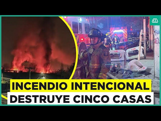 ¿Fue un ajuste de cuentas? Cinco casas destruidas en incendio presuntamente intencional