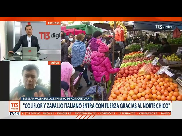 Ministro de agricultura y posibles alzas de alimentos ante las heladas