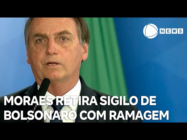 ⁣Moraes tira sigilo de gravação de reunião de Bolsonaro com ex-diretor da Abin