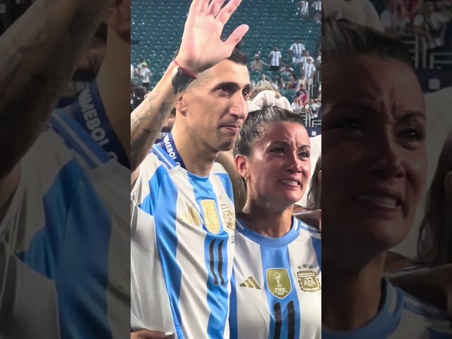 ¡CON EL CORAZÓN ROTO! Di María tras jugar su último juego con Argentina #shorts