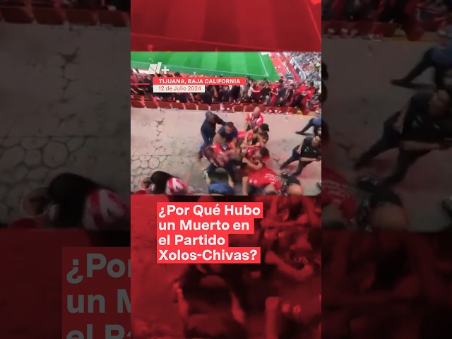 ¿Por qué hubo un muerto en el partido Xolos-Chivas? - N+ #Shorts