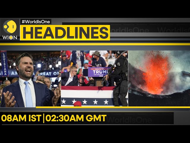 ⁣JD Vance selected as VP nominee | Mount Etna illuminate Sicily's sky | WION Headlines