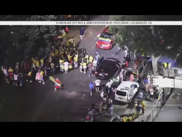 ⁣Fight breaks out in Pico Union after Copa Ámerica final