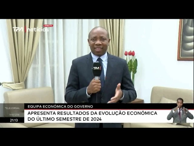 Equipa económica do governo apresenta resultados da evolução económica do último semestre de...