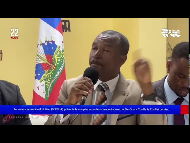⁣Le secteur revendicatif Haïtien (SEREHA) présente le compte-rendu de sa rencontre avec le PM Conille