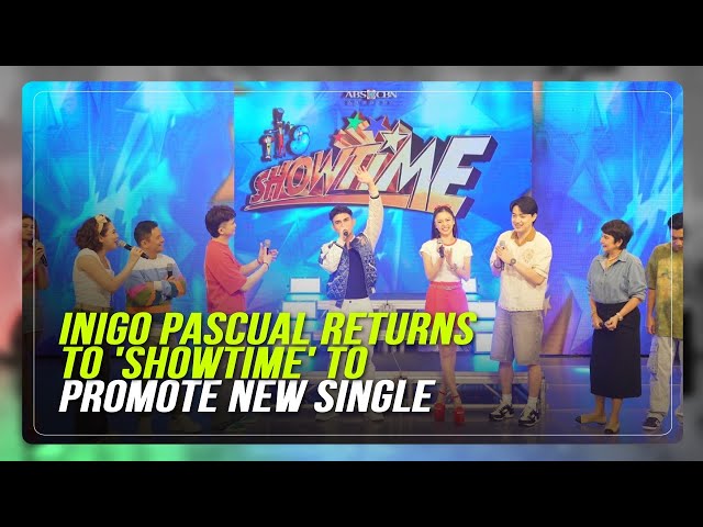 ⁣Inigo Pascual returns to 'Showtime' to promote new single